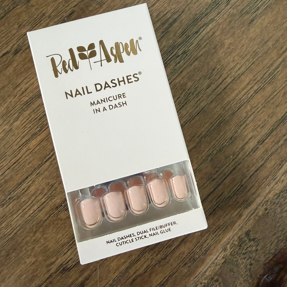 Red Aspen Nail Dashes Alrighty Rita Roo - Nude